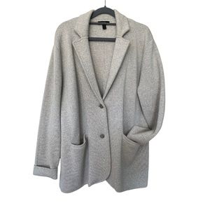 J. Crew Merino Wool Sweater-Blazer Heather Gray